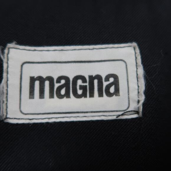 Vintage 80s Magna black collarless blazer jacket M - Picture 5 of 5